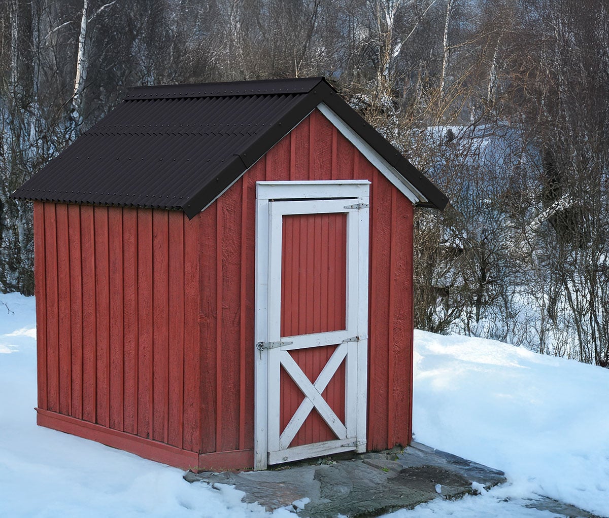 Gartenhaus winterfest machen mit Onduline Easyline