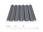 Onduline Easyfix Compact Wellplatte in grau - Vorderansicht