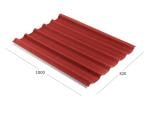 Onduline Easyfix Compact Wellplatte in rot - Seitenansicht