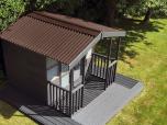 Gartenhaus mit Onduline Base Wellplatten in braun