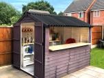 Gartenbar mit Onduline Base Wellplatten in schwarz