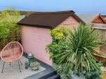Gartenschuppen mit ONDULINE DURO-S / CLASSIC Wellplatten in braun