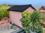 Gartenschuppen mit ONDULINE DURO-S / CLASSIC Wellplatten in schwarz