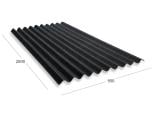 ONDULINE DURO-S / CLASSIC in schwarz (Seitenansicht).