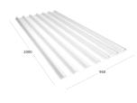 ONDULINE PC Lichtplatte aus Polycarbonat in Trapezform– Seitenansicht