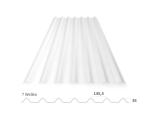 ONDULINE PC Lichtplatte aus Polycarbonat in Trapezform– Vorderansicht