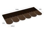 Produktabbildung BARDOLINE CLASSIC Biber in Braun (Seitenansicht).