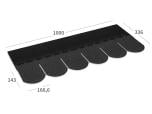 Produktabbildung BARDOLINE CLASSIC Biber in Schwarz (Seitenansicht).
