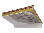 Innendecke mit ONDUTISS BARRIER REFLEX 110 als Unterlagsbahn.