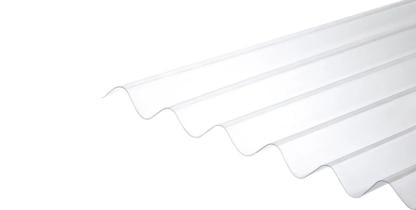 Produktabbildung von einer transparenten ONDULINE Lichtplatte.