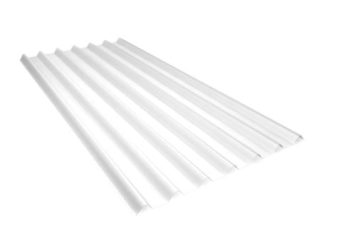 ONDULINE PC Duro SX Klar Lichtplatte aus Polycarbonat in Trapezform.