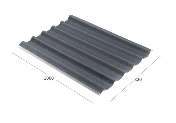 Onduline Easyfix Compact Wellplatte in grau - Seitenansicht