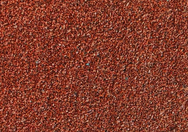 ONDULINE Gartenhausbahn Materialansicht in rot.