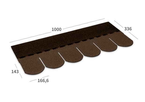 Produktabbildung BARDOLINE CLASSIC Biber in Braun (Seitenansicht).