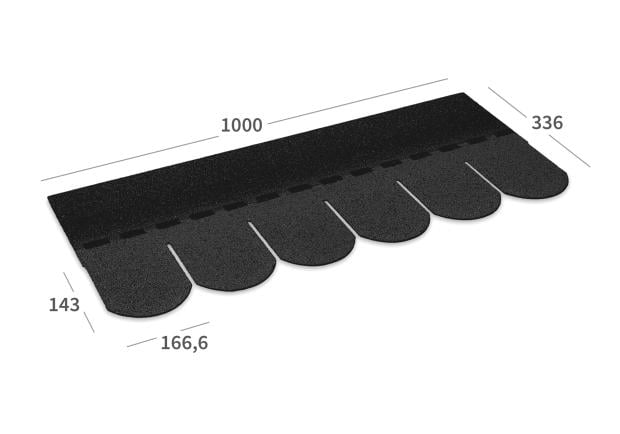 Produktabbildung BARDOLINE CLASSIC Biber in Schwarz (Seitenansicht).