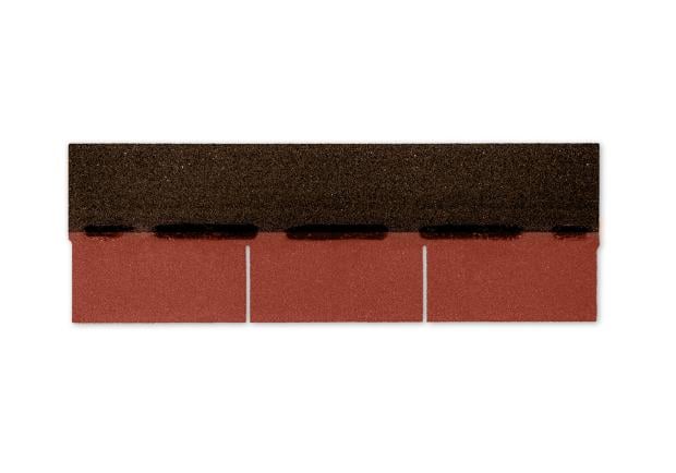 Produktabbildung BARDOLINE CLASSIC Rechteck in Rot (Frontansicht).