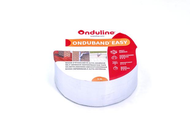 Produktbild ONDUBAND PRO Aluminium Natur mit Verpackung.