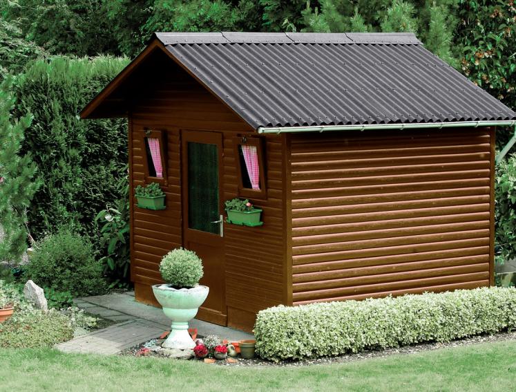 Gartenhaus und Winterschutz